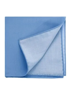Pochette de costume en soie bleu roi Amalfi