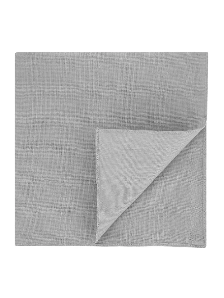 Pochette de costume gris clair en coton - Sorrente