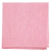 Pochette de costume rose pastel en soie et lin nattés Bergame
