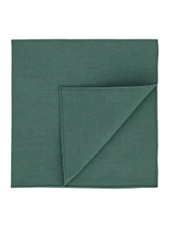 Pochette de costume vert thym en coton Sorrente