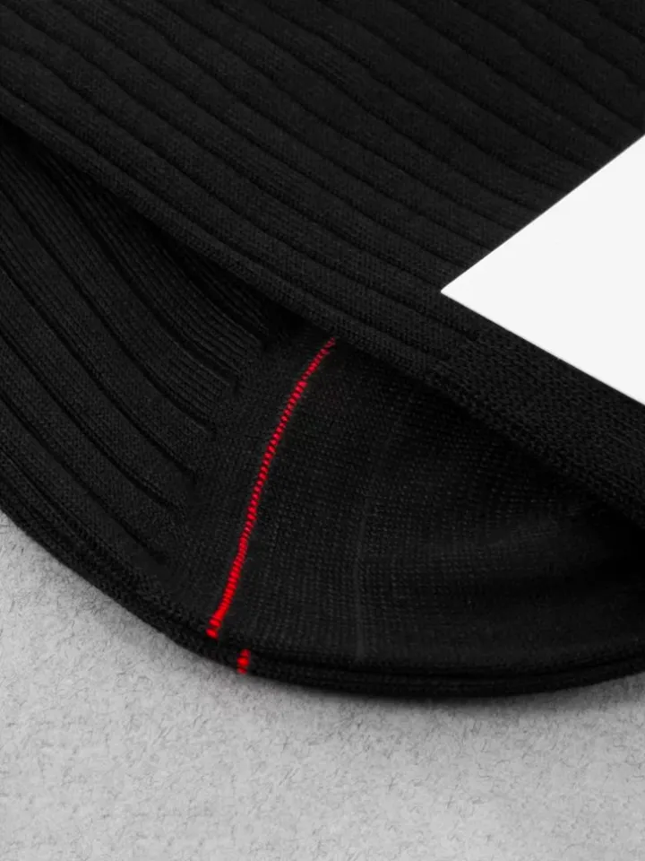 Semainier chaussettes fil d'Écosse noir - 7 days