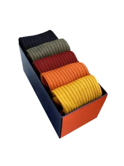 Semainier de 5 paires de chaussettes en laine vierge - Ivy League